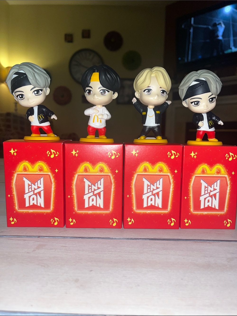 McDonald’s BTS Kids Toy Figurines Set of 4 - Collectible Set: V, Jin, Jimin